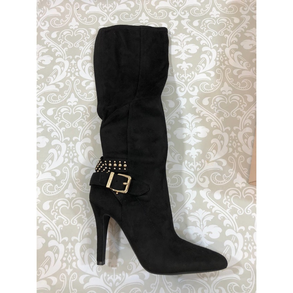 Black BCBGeneration Eileen Slouch Boots, 7.5, New